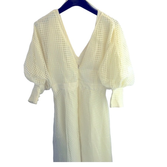 ASOS Edition blouson sleeve midi dress - Picture 2 of 12